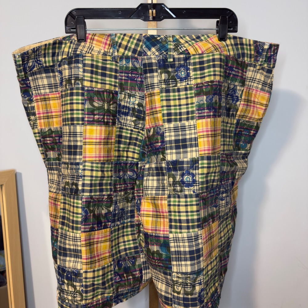 Duck Head Jeans Co Womens Patchwork Plaid Floral Cotton Shorts Colored Size 24 - Picture 2 of 4